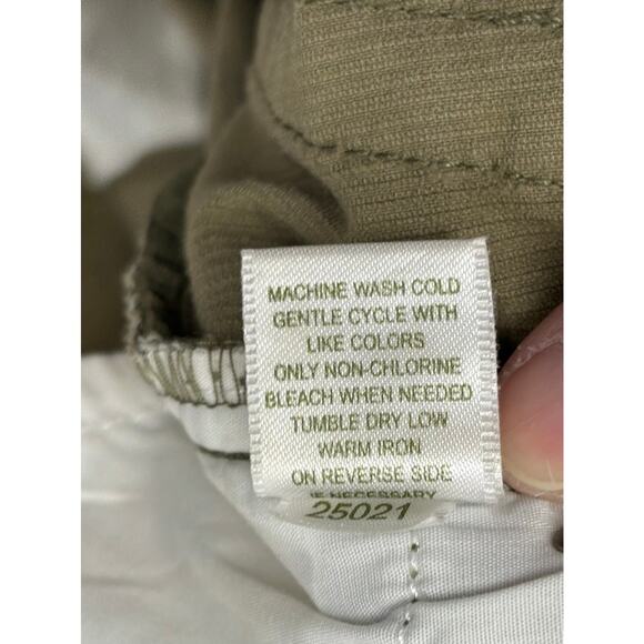 Garnet Hill Olive Brown Corduroys, Tapered Leg, Mid Rise, Size 6 - Picture 3 of 5